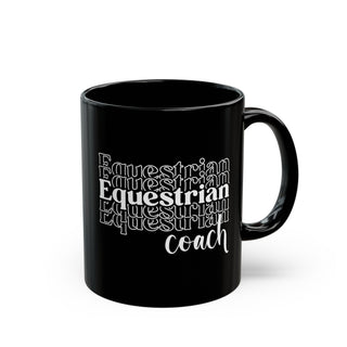 Equestrian Coach Black Mug