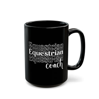 Equestrian Coach Black Mug