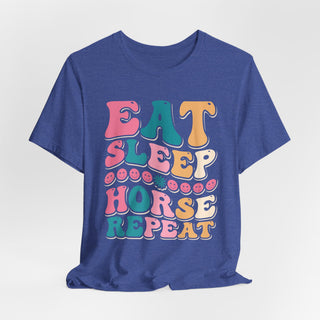 Eat Sleep Horse Repeat Unisex Jersey Tee