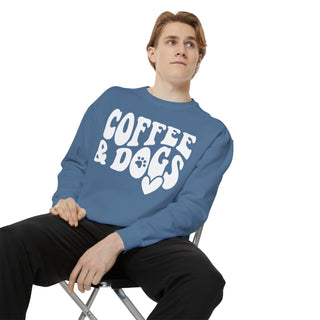 Coffee & Dogs Unisex Comfort Colors Sweatshirt
