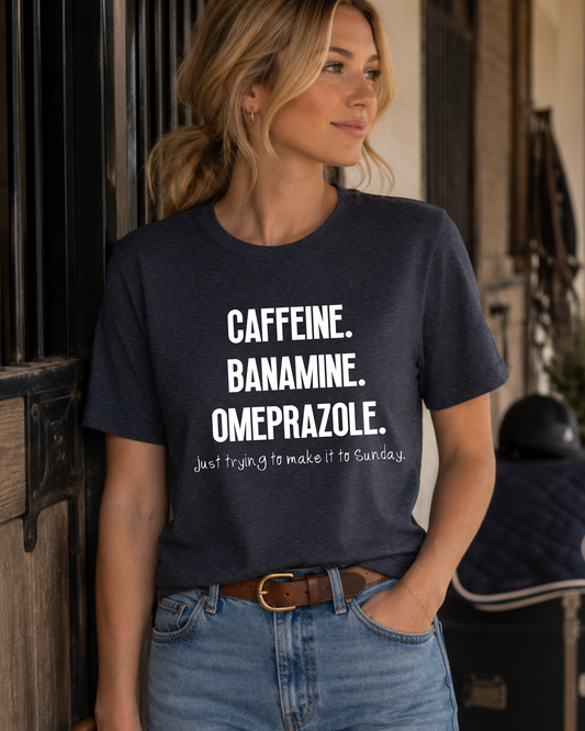 Caffeine Banamine Omeprazole Graphic T-Shirt