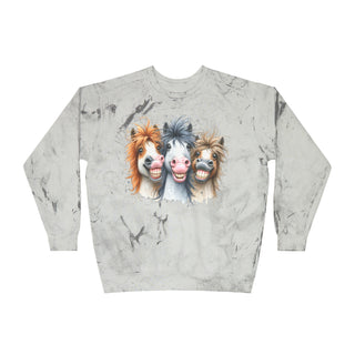 3 Crazy Horse Color Blast Crewneck Sweatshirt