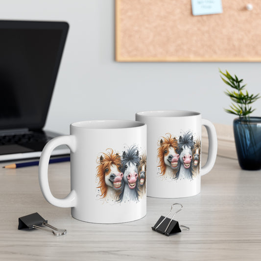 Crazy Horse Trio Ceramic Mug, (11oz, 15oz)