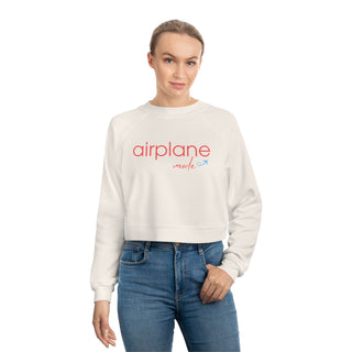 Airplane Mode Women's Cropped Fleece Pullover