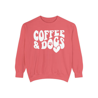 Coffee & Dogs Unisex Comfort Colors Sweatshirt