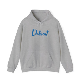 Detroit Script -Unisex Hooded Sweatshirt