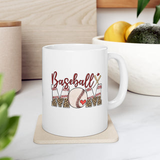 Baseball Mom Ceramic Mug, (11oz, 15oz)