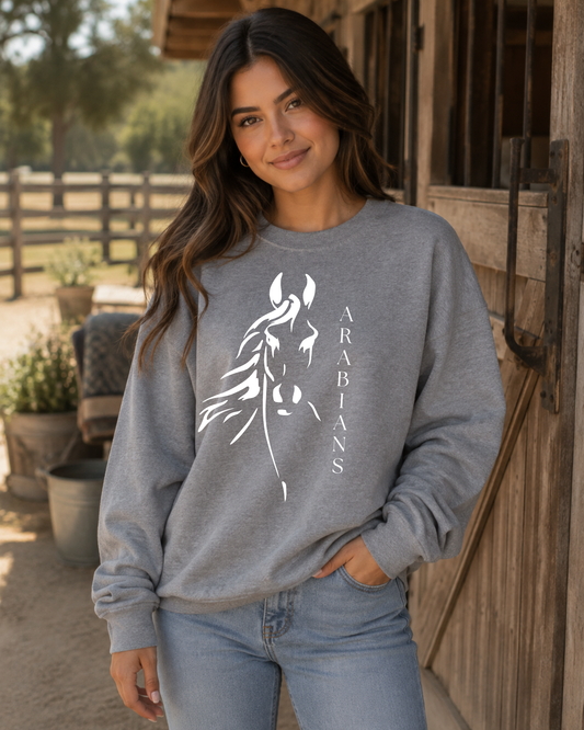 Arabian Horse Graphic Sweatshirt,