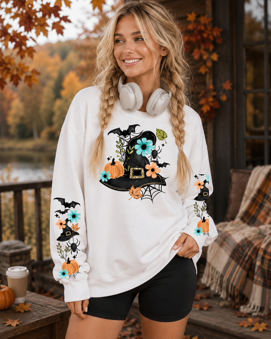 Witch Hat - Sleeves Graphic Sweatshirt