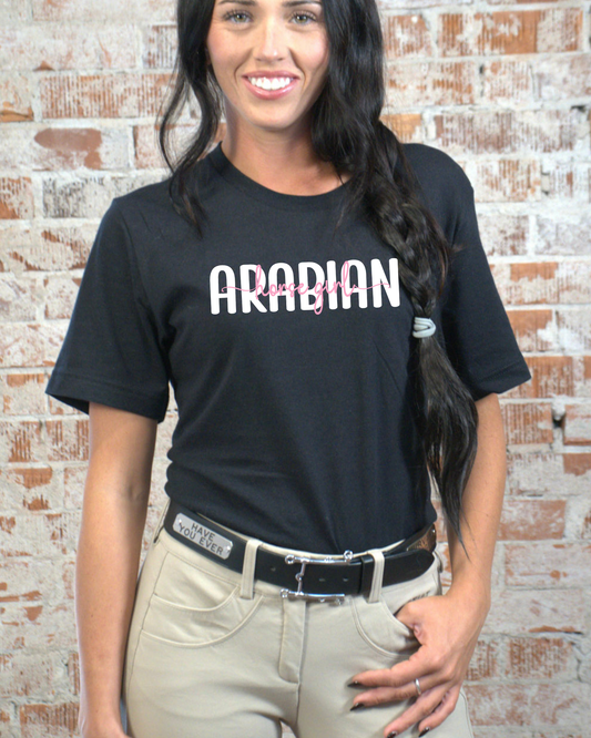Arabian Horse Girl Graphic T Shirt