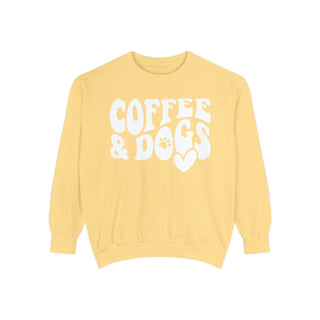 Coffee & Dogs Unisex Comfort Colors Sweatshirt