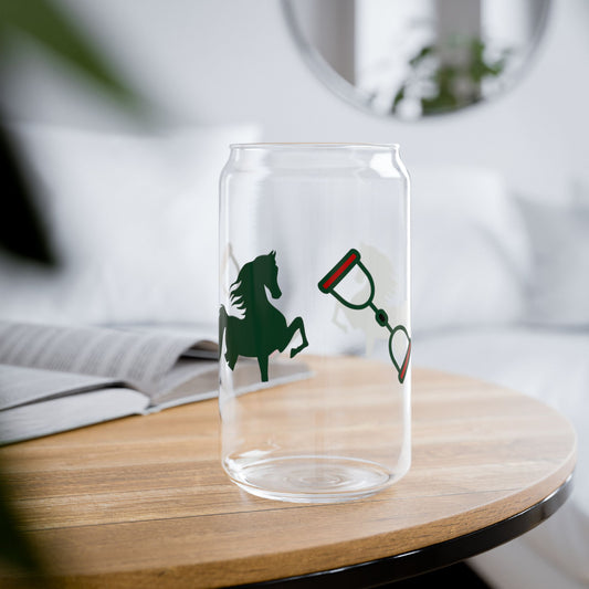 Horse Bit Sipper Glass, 16oz