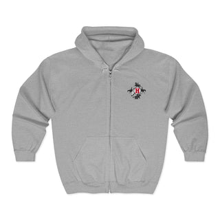 Huron Equestrian Unisex Full Zip Hooded Sweatshirt