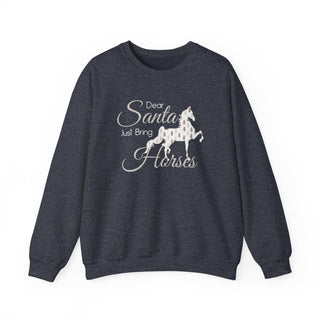 Dear Santa Bring Horses Crewneck Sweatshirt