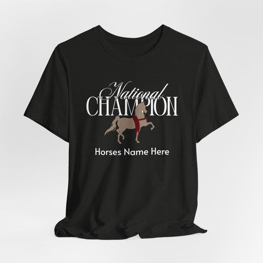 Personalized National Champion Arabian (trot)