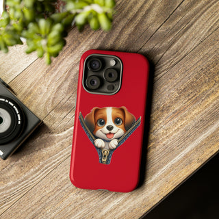 iPhone Tough Cases - Dog Zipper
