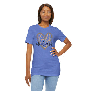 Michigan Heart Unisex Jersey T-Shirt