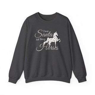 Dear Santa Bring Horses Crewneck Sweatshirt