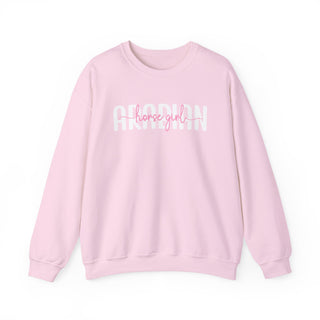 Arabian Horse Girl Pink Unisex Graphic Sweatshirt