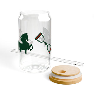 Horse Bit Sipper Glass, 16oz