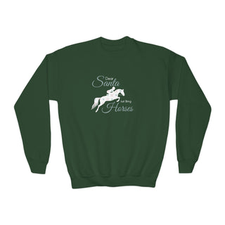 Dear Santa Just Bring Horses Crewneck Sweatshirt