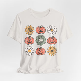 Pumpkin Daisy Fall Jersey T Shirt