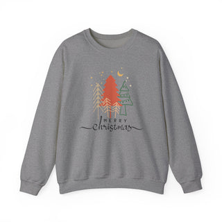Merry Christmas Trees Unisex Graphic Sweatshirt