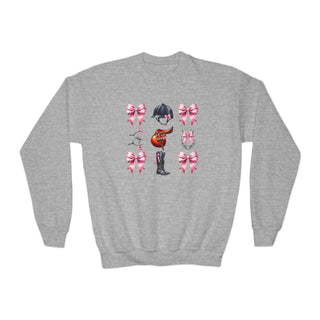 Horse Girl Crochet Youth Crewneck Sweatshirt
