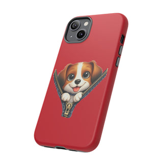 iPhone Tough Cases - Dog Zipper