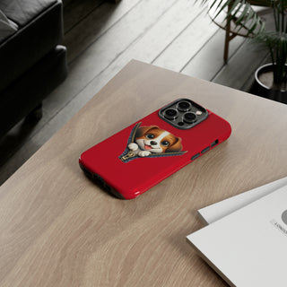 iPhone Tough Cases - Dog Zipper