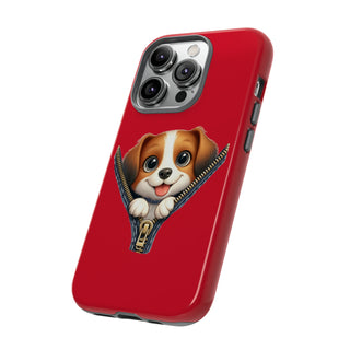 iPhone Tough Cases - Dog Zipper