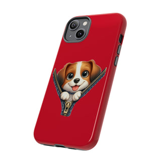 iPhone Tough Cases - Dog Zipper