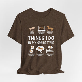 Equestrian Things I Do Graphic T Shirt