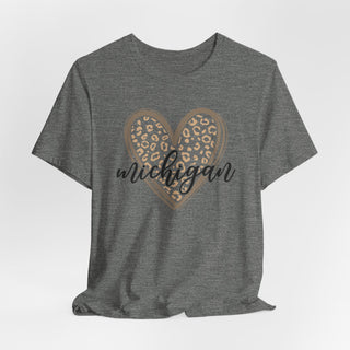 Michigan Heart Unisex Jersey T-Shirt