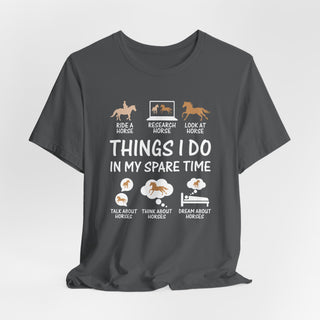 Equestrian Things I Do Graphic T Shirt