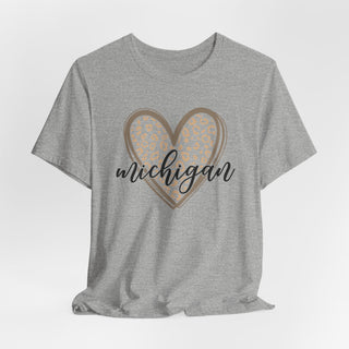 Michigan Heart Unisex Jersey T-Shirt