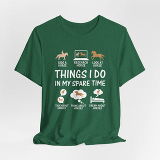 Equestrian Things I Do Graphic T Shirt