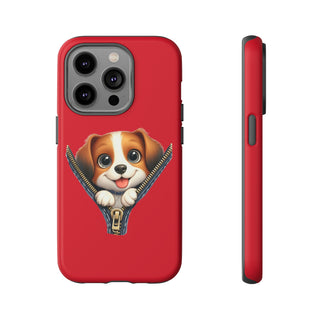 iPhone Tough Cases - Dog Zipper