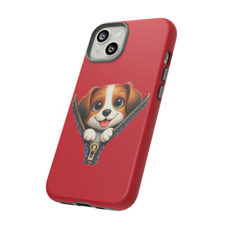 iPhone Tough Cases - Dog Zipper
