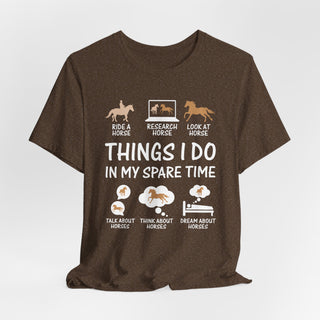 Equestrian Things I Do Graphic T Shirt