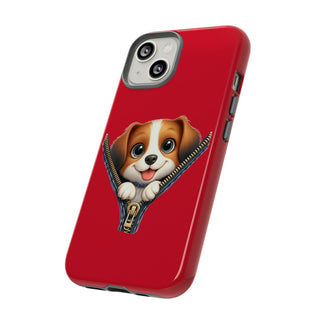 iPhone Tough Cases - Dog Zipper