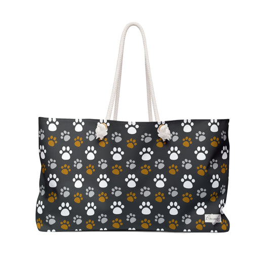 Kitty Print Weekender Bag
