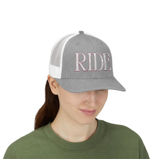 RIDE Pink Snapback Trucker Cap