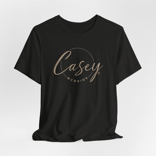 McBride Unisex Jersey T-Shirt - Tan Logo
