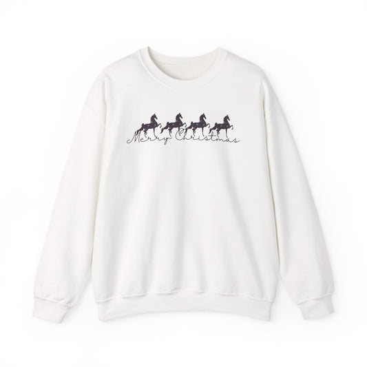 Merry Christmas Saddlebreds Graphic Sweatshirt