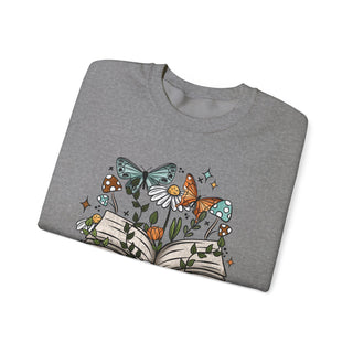 Books & Butterflies Crewneck Sweatshirt - Sleeves