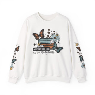 No Such Thing As Too Many Books Sweatshirt - Sleeves