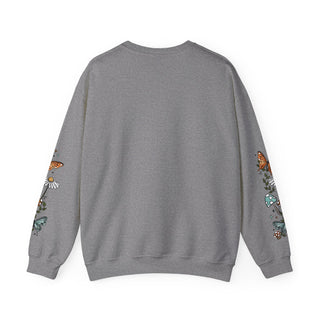 Books & Butterflies Crewneck Sweatshirt - Sleeves