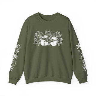 Snowman Graphic Sweatshirt - Sleeves