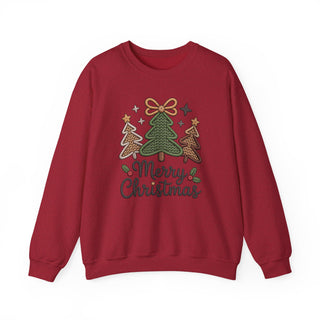 Merry Christmas Faux Yarn Graphic Sweatshirt